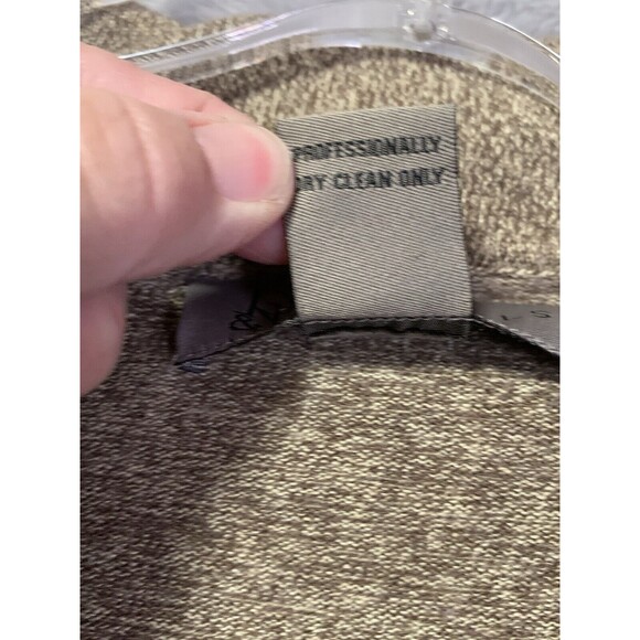 R&R Casuals Sweater Mens XL Brown Long Sleeve Collar Cashmere Wool Silk Pullover - Picture 9 of 15